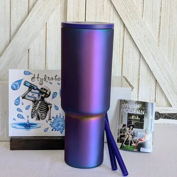 Simple Modern PRISM 40 oz Trek Tumbler with Handle NIB - Picture 4 of 9